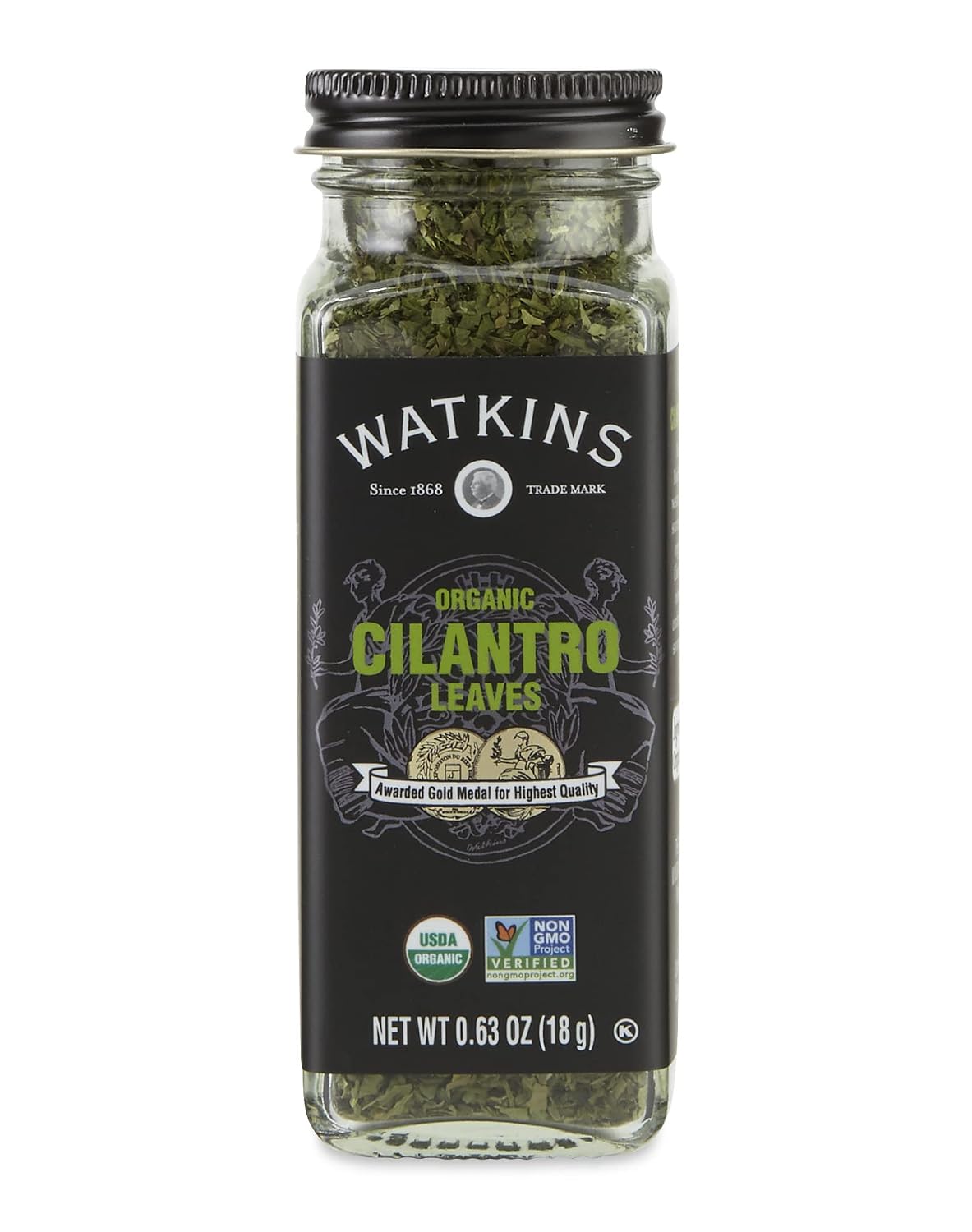 Watkins Gourmet Organic Spice Jar, Cilantro Leaves, Non-GMO, Kosher, 0.63 Ounce Jar, 1-Pack