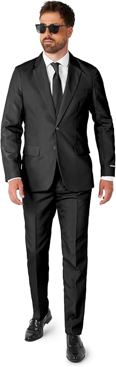 Suitmeister Halloween Suits For Men In Stylish & Creepy Prints – Full Set: Includes Jacket, Pants and Tie
