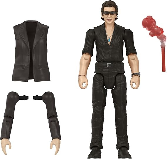 Mattel Jurassic World Toys Jurassic Park Hammond Collection Dr. Ian Malcolm Action Figure with Interchangeable Arms and Accessory, Gift and Collectible