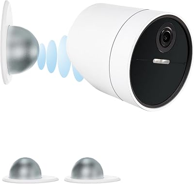 UYODM 2 Pack Metal Wall Mount Compatible with SimpliSafe Wireless Outdoor Security Camera,360° Adjustable Easy to Install and Remove, Camera Not Included White