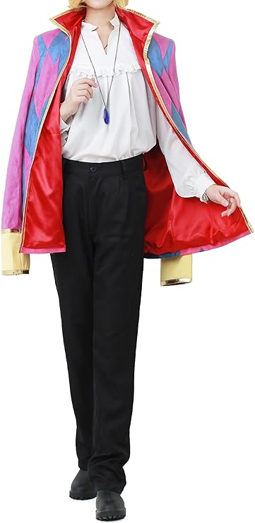 miccostumes Mens Costume Anime Cosplay Outfit Full Set Of Coat Shirt Pants With Necklace Accessory