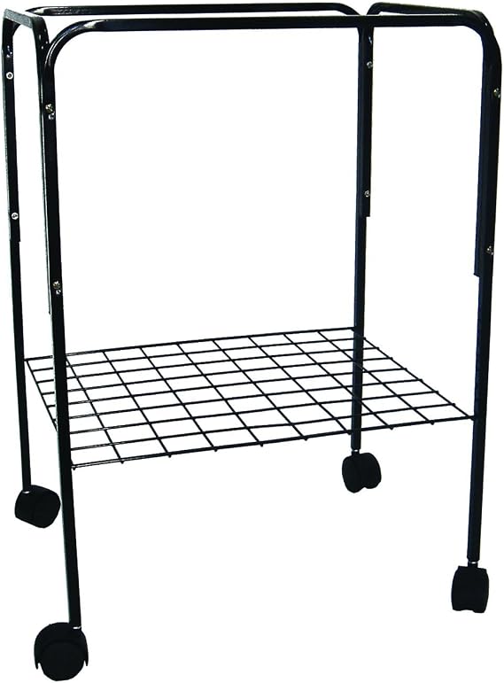 YML Bird CAGE Stand with Wheels, Black