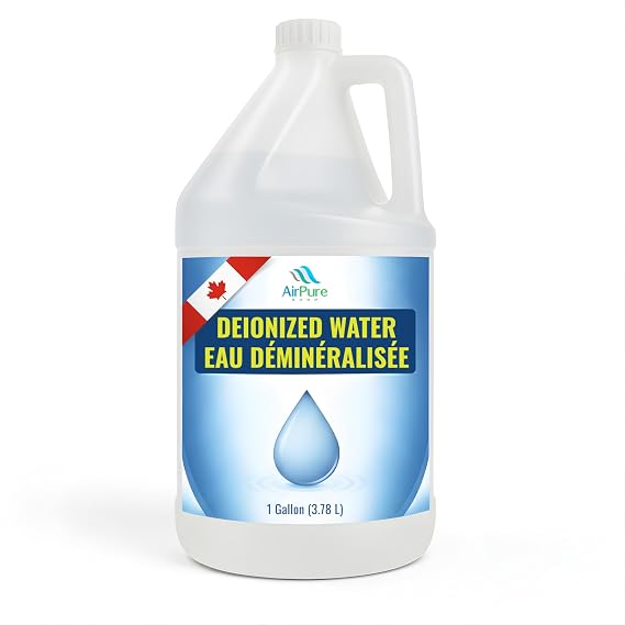 Deionized Water, Prime Demineralized Solution, Certified Laboratory Grade DI Water, Sterile for Deep Cleaning, Cooling, Cosmetic, Corrosion and Hygiene (1 Gallon)