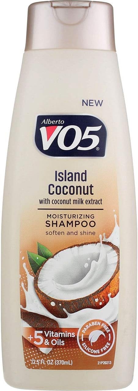 VO5 Moisturizing Shampoo - 12.5 Fl Oz - Island Coconut Leaves Hair Looking Vibrant and Beautiful, White