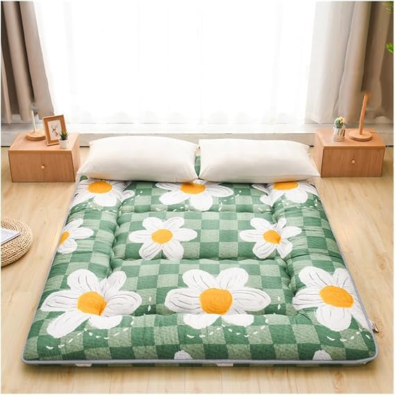 Generation Japanese Floor Futon Mattress - with High-Density Foam, Portable Floor Mattress Sleeping Pad for Adults, Guest Room,E,10x150x190cm(59x75in)