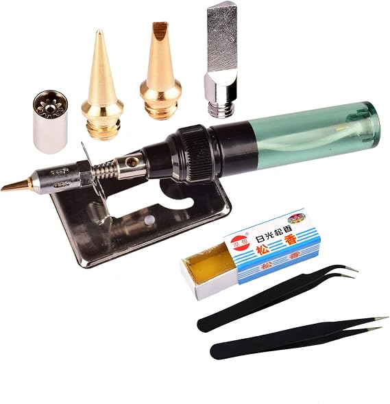 HANDSKIT Soldering irons gas-operated, Gas Soldering Iron Electric Soldering Iron Gun outdoor DIY Solder