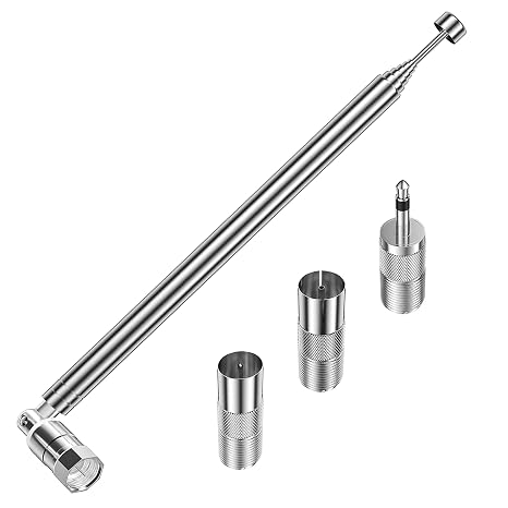 TUOLNK FM Aerial Indoor Antenna 75 Ohm Unbal Telescopic