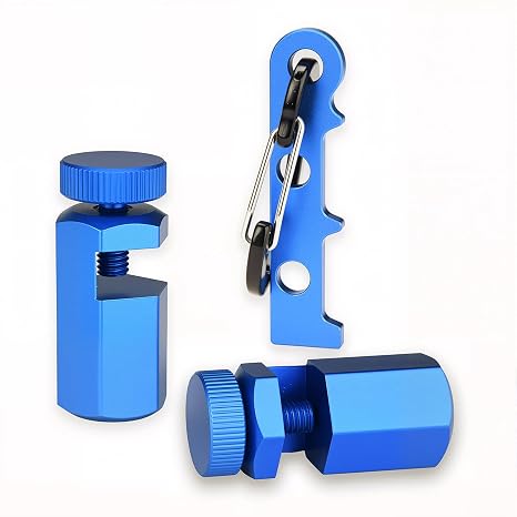 Tall Stair Gauges for Framing Square with Holder & Hook, 2P, Blue