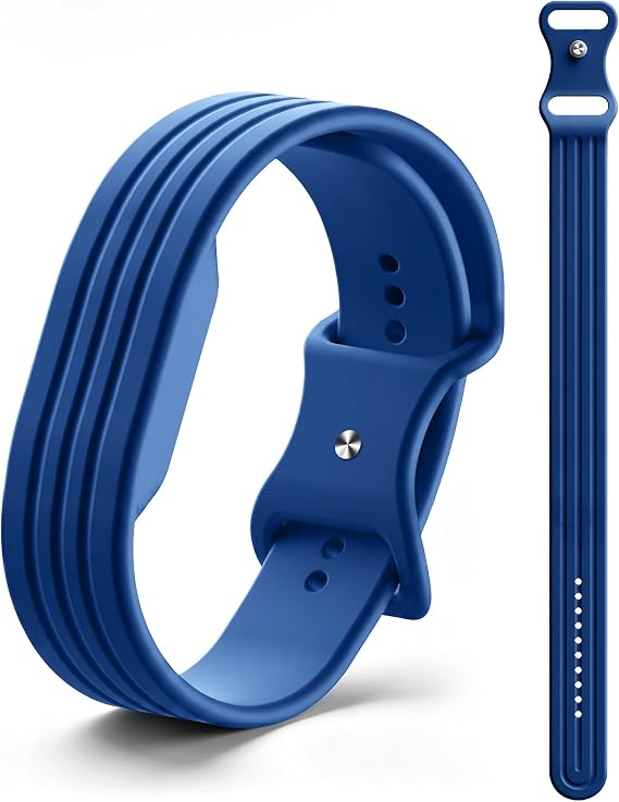 Sports Silicone Band Compatible with Google Fitbit Air Tracker, Navy Blue
