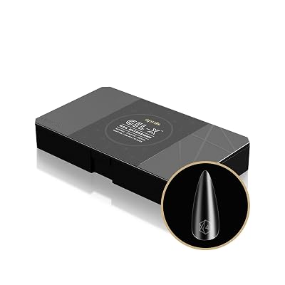 Apres Nail Gel-X Natural Stiletto Medium Box of Tips | 500 Gel-X Tips | Premium Quality | 10 Sizes 0-9 | No Size 00 Included | 2022 Version