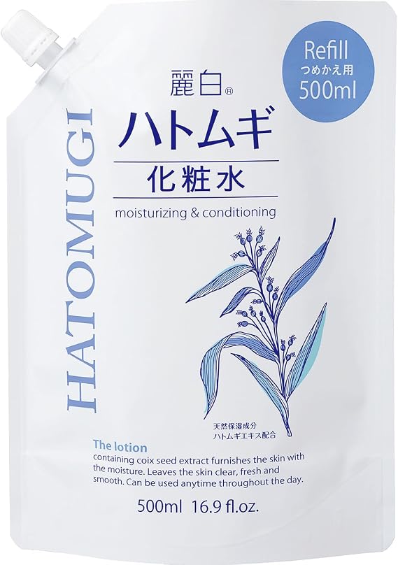Reihaku Pigeon Barley Lotion Refill, 16.9 fl oz 500 ml