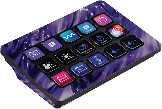 MightySkins Skin Compatible with Elgato Stream Deck MK.2 - Purple Wash | Protective, Durable, and Unique Vinyl Decal wrap Cover | Easy to Apply, Remove, and Change Styles | Made in The USA