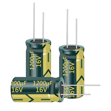 10pcs 16V 1200uF Aluminum Electrolytic Capacitors, 10x20mm