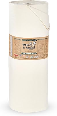 The Warm Company - Warm & Natural Cotton Quilt Batting 90 x 40 Yard Roll Premium Quilt & Craft Batting for Sewing & Quilting Projects