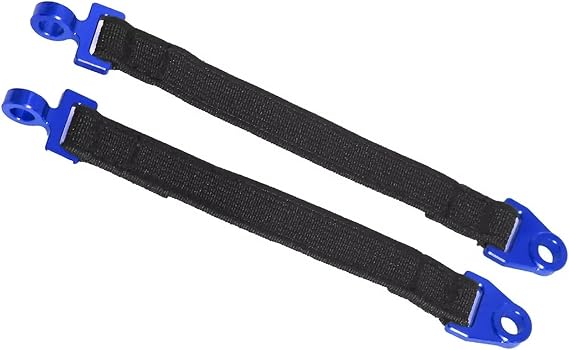 RC Accessory Compatible With For traxxas For UDR For Unlimited 1/7 RC Car Parts 2pcs Rear Suspension Shock Absorber Limit Band Straps Protective Rope(Blue)