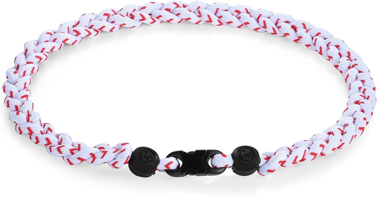18in Baseball Necklace Stylish Baseball Tri-Braided Rope Necklaces