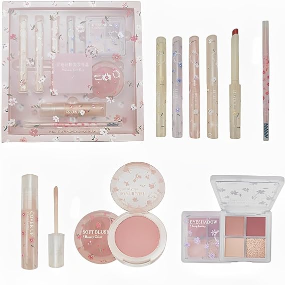 Full Beauty Makeup Cosmetics Set, 8/11 Pieces, Lipstick, Makeup Palette, Women's Makeup, Gift Set, Full Kit, Eye Shadow Palette, Makeup, Essential, Cosmetic, Long Lasting, Beginners, Popular,