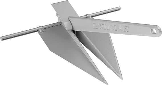 Lewmar 4 lb. LFX Fluke Anchor for Boats Anchoring in Mud or Sand, Aluminum