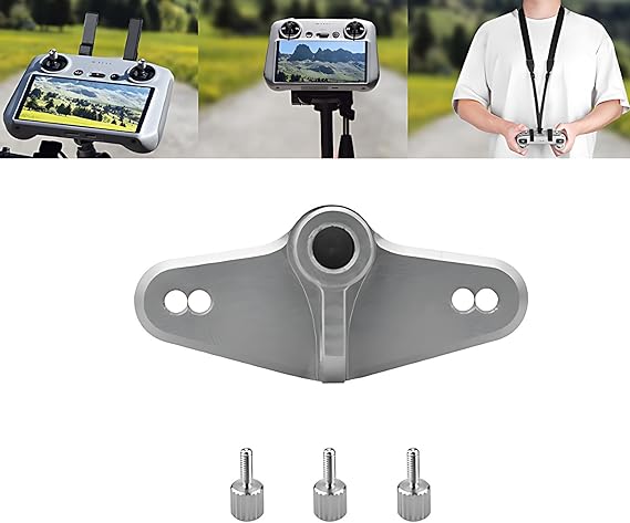 RC2 Bike Mount Adapter for DJI Mini 3 Pro/Mini 4 Pro/Mini 3/Neo Controller with Screen 1/4 Screw Port Tripod Mount Neck Lanyard Adapter Bike Base Accessory (Not for DJI RC N1/RC Pro)
