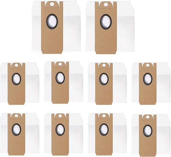 10 Pack Replacement Dust Bags for ionvac SmartClean V4 7997 Robot Vacuum | HEPA Dust Collection Self Emptying Vacuum Bag