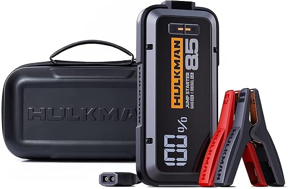 Hulkman Alpha 85 Smart Portable Jump Starter with Alpha Bag EVA Protection Case