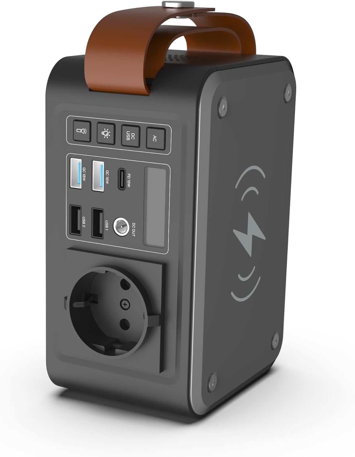 Xenon Smart Portable Power Station Wireless Fast Charger Charging Support with Solar Panel Type-C AC USB 3.0 Output Led Lamp 24000 mAH 88.8 Wh Power Bank Station X6801 for Camping and Traveling
