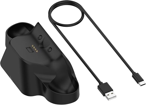 Disscool 交換用充電ドックケーブル Gamesir G7 Pro対応 USB C USB A コントローラーステーション ケーブル 充電器スタンド ゲームアクセサリー1M/3.3フィート、ブラック