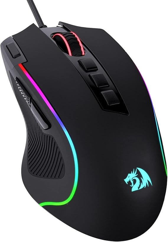 Redragon M612 Wired RGB Optical Gaming Mouse 8000 DPI Remapping Keys