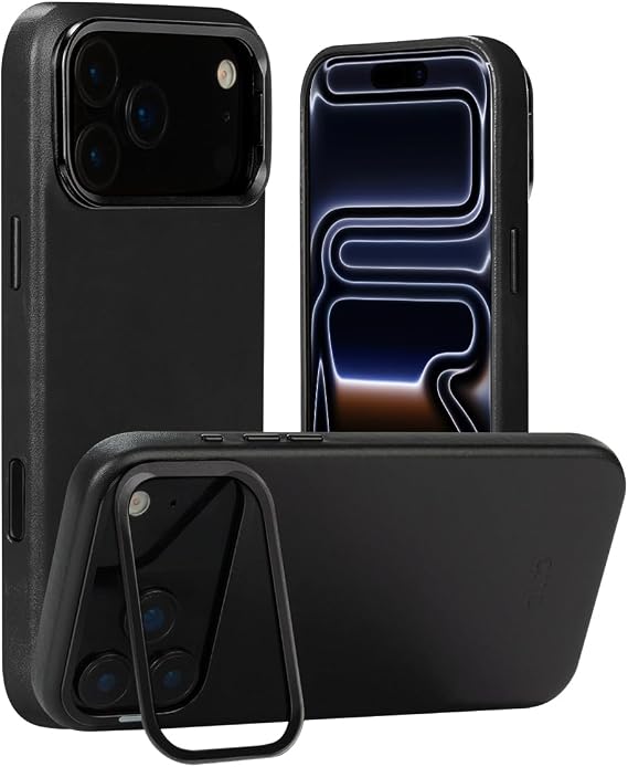 alto Italian Leather Stand Case Compatible with iPhone 17 Pro Max 2025, Magnetic Drop Protective Kickstand Case Compatible with MagSafe, Uplop Series (iPhone 17 Pro Max, 6.9 inch,Color)