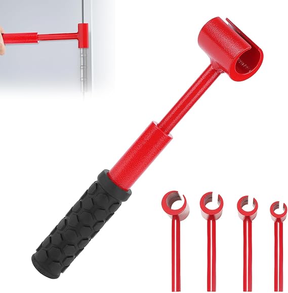 ASIEIT 4-Piece Door Hinge Adjustment Tool, Hinges Gap Adjusting Wrench, Universal Door Hinges Adjuster, Door Hinge Repair Tool, 0.55-0.98 Inch, for Round Bolt Standard Gauge, Repair, Home