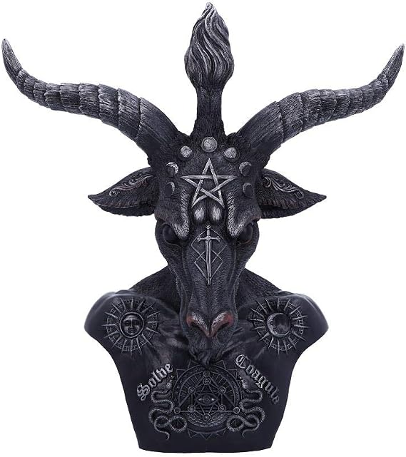 Nemesis Now Celestial Black and Silver Baphomet Bust, Polyresin, 33cm