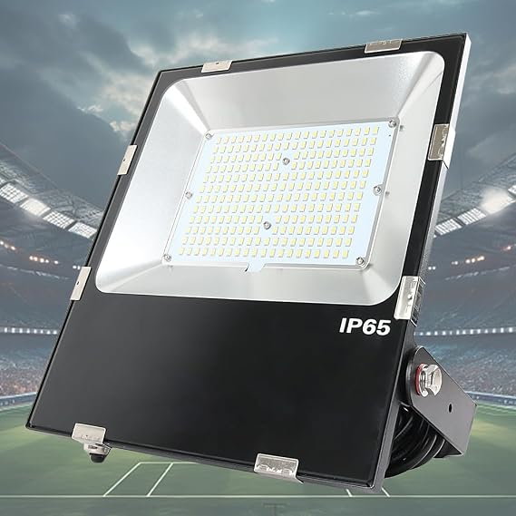 LED Floodlight, 200 W, Equivalent to 2,000 W, LED Work Light, Bulb Color, Daylight White, Daylight, 40,000 LM, 180° Freely Adjustable, IP65 Waterproof, Dustproof, Work Light, LED Floodlight, Outdoor