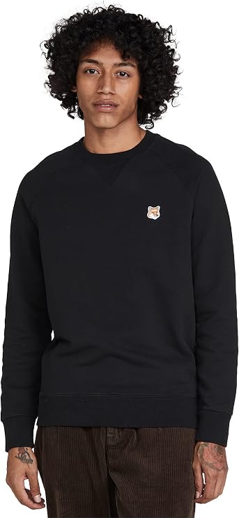 Maison Kitsune Men's Fox Head Patch Classic Sweatshirt