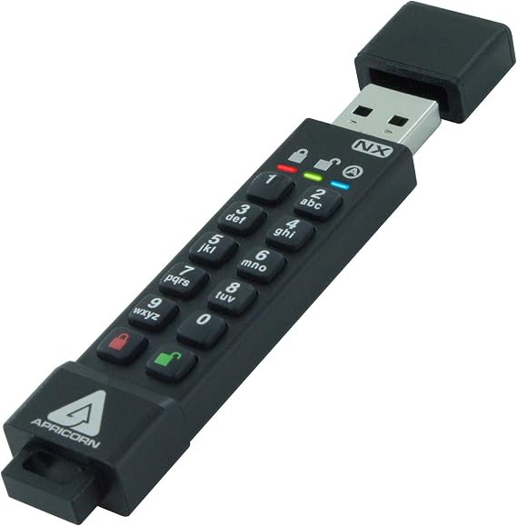 Apricorn Aegis Secure Key 3NX - USB3.0 Flash Drive ASK3-NX-8GB USB Memory 8GB Key-Lock HD2239