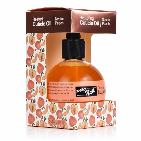 PRO NAIL At-Home Manicure Cuticle Oil, Moisturizing, Peach, 2.5 oz