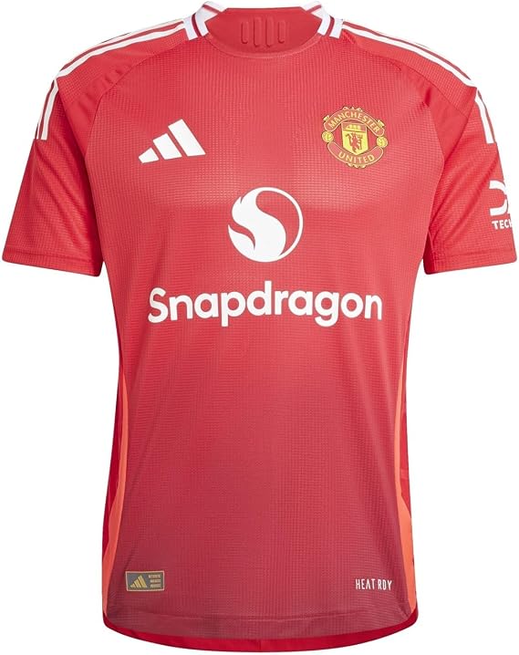 adidas Mens Manchester United Authentic Home Shirt 2024 2025