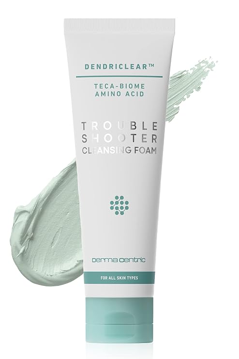 Trouble Shooter Cleansing Foam | Korean Skin Care Facial Cleanser to Soothe, Moisturize & Refine Skin | Face Cleanser w/Hyaluronic Acid, Collagen Peptides & Centella Asiatica (4.1oz)