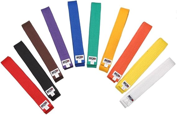 Macho Rank Karate Belts - Red - Size 4