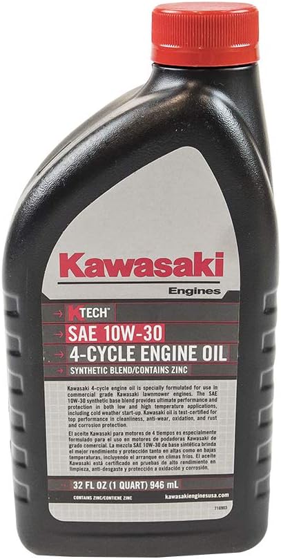 Kawasaki GENUINE PART K-Tech 10W-30 Engine Oil Quart #99969-6081