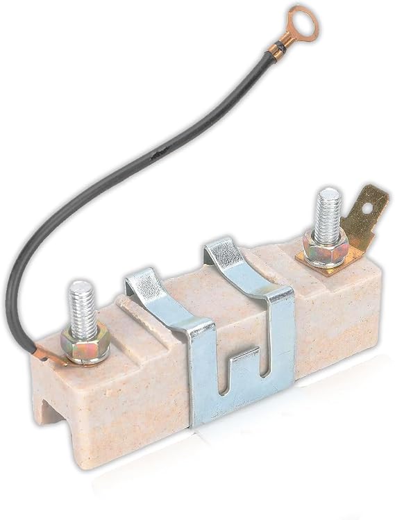 Ignition Coil Resistor, Metal Ceramic Ballast Resistor Wear Resistance Device Automotive Replacement Parts Accessories for 1.5 Ohm Classic Car Automobile Fuel Injection Resistor Units