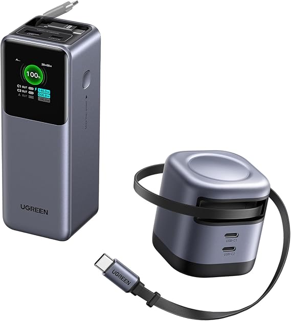 UGREEN 165W + 45W 3-in-1 Compact GaN Charger
