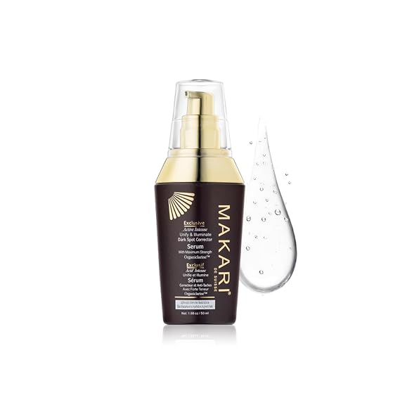 Makari Exclusive dark Spot Corrector Serum 1.7oz Brightening & Toning Body Serum with Organiclarine Advanced Active Intense Spot Treatment for Dark Spots, Scars, Sun Patches, Hyperpigmentation