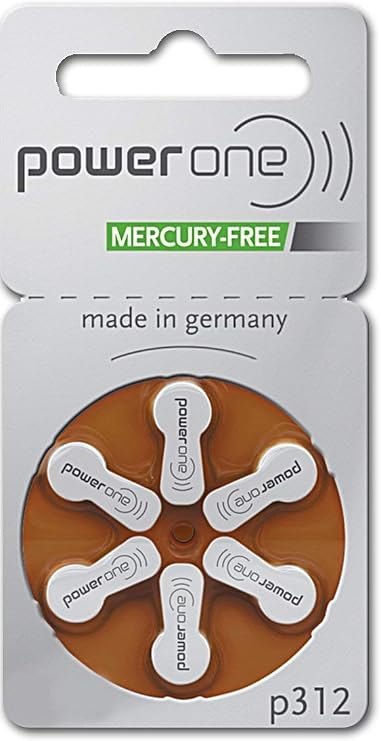 Hearing Aid Size 312, 4 Pack (60 Batteries)