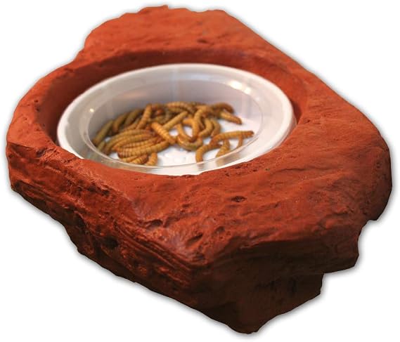 Small Worm Feeder Ledge Mojave Red - Magnetic Decor