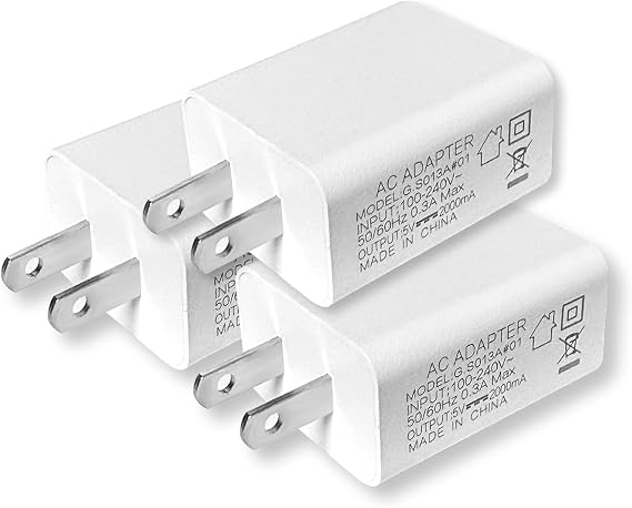 3 Pack 5V 2A USB Cam Power Adapter for Outdoor Wyze Nest cam,Kasa,Google Nest,Blink Mini Pan,Arlo,Ring Stick Cam,Ring Spotlight,YI Dome,Furbo Dog,Dropcam Security Camera Wall Charger Charging Cable