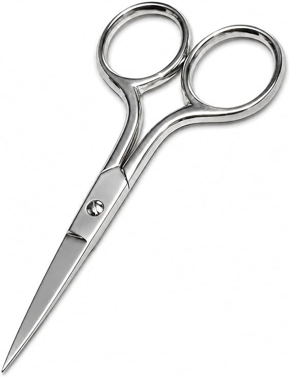 Professional Grooming Scissors, Stainless Steel Fine Straight Tip