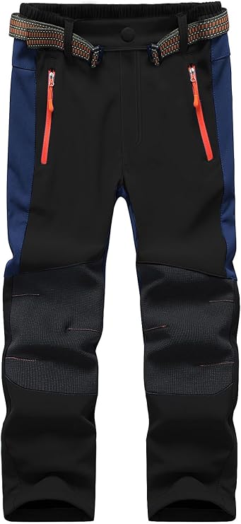 BenBoy Kids Hiking Pants Boys Girls Fleece Lined Snow Ski
