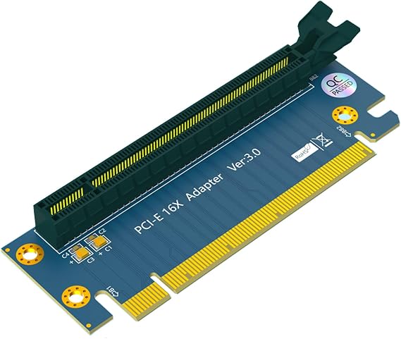 PCI- Express 16X Riser Card, 16x Extender Converter Riser Card Adapter Male to Female Extension Adapter