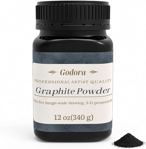 Artist Graphite Powder for Drawing and Shading, 12 Oz