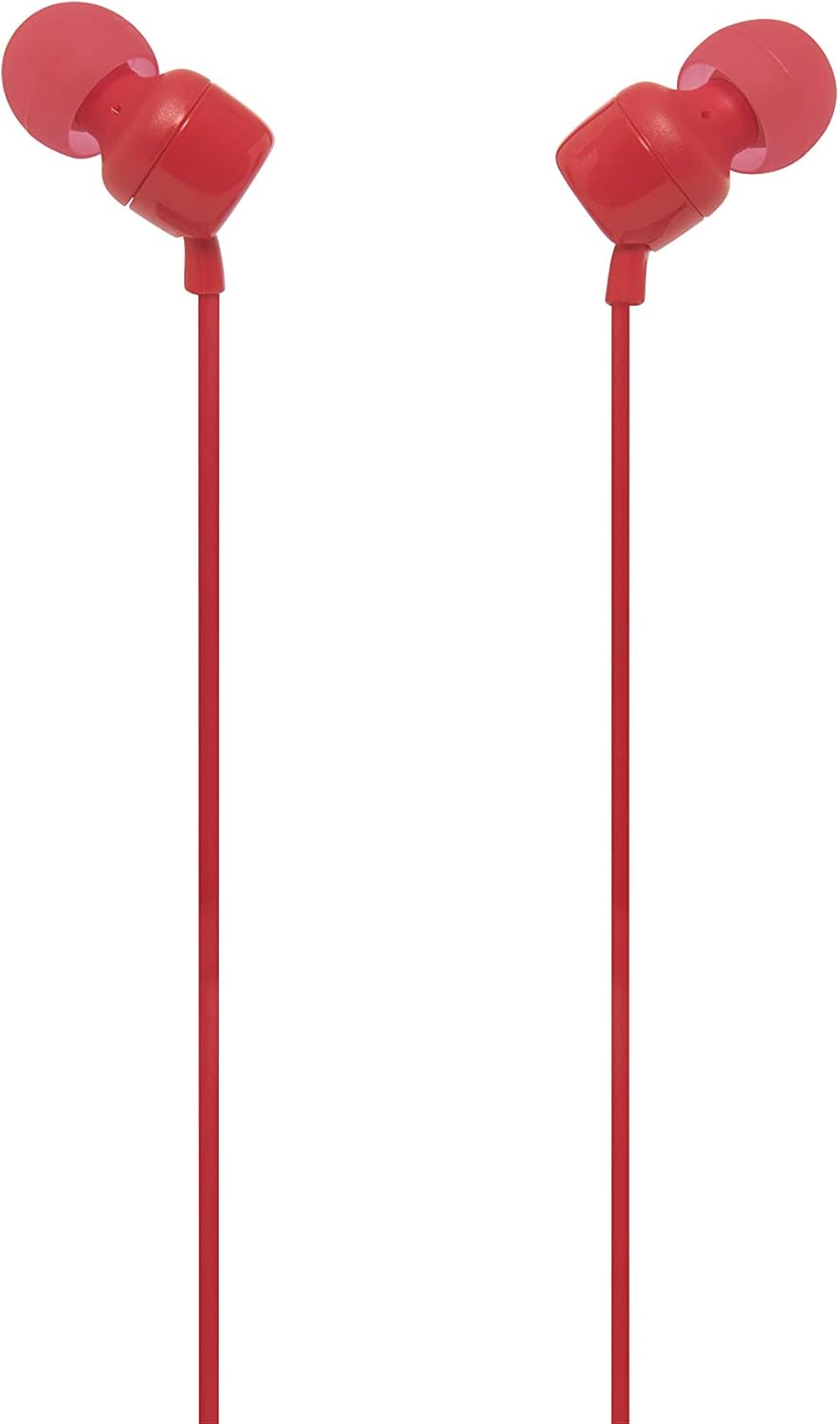 JBL TUNE 110 - In-Ear Headphones with One Button Remote - Red